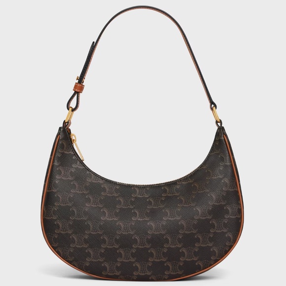 CELINE Ava Bag in Triomphe Canvas and Calfskin - Picture 1 of 12